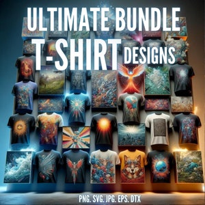 Ultimate Mega Bundle | 2023 Edition | T-Shirt Digital Designs | Editable | Various Categories | Instant Downloads | Clip Art |