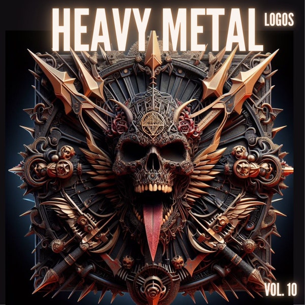 60+ Heavy Metal Designs Vol. 10 | Rock Metal Band Designs | Heavy Metal Rock Band | JPG | Instant Download