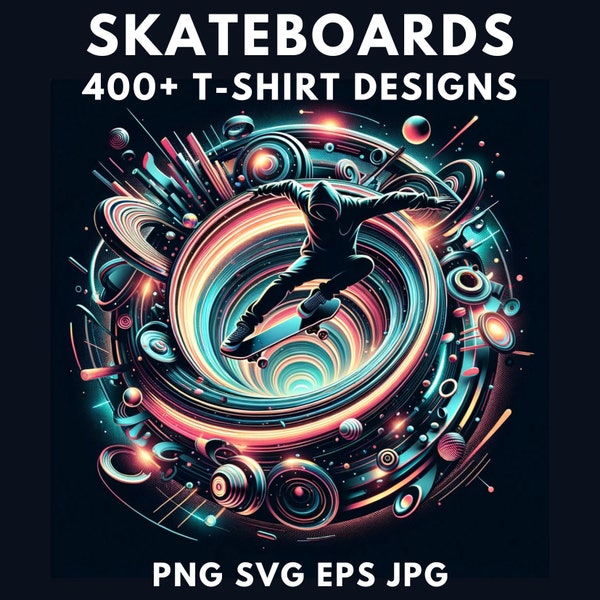 400+ Streetwear Skateboard T-Shirts Designs | Mega Bundle | Ultimate Streetwear T-Shirt Design Bundle | Instant Download | svg png eps jpg