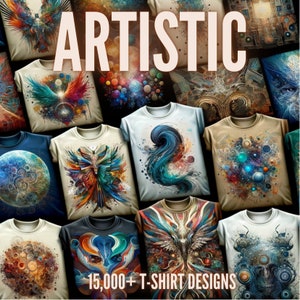 15,000+ Artistic T-Shirt Designs SVG | T-Shirt Designs Mega Bundle | Vector Images | Instant Download | svg png eps dtx