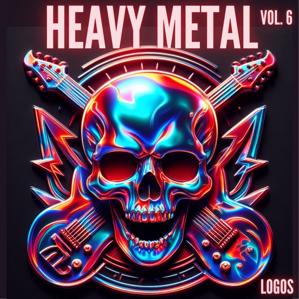 70+ Heavy Metal Designs Vol. 6 | Rock Metal Band Designs | Heavy Metal Rock Band | JPG | Instant Download
