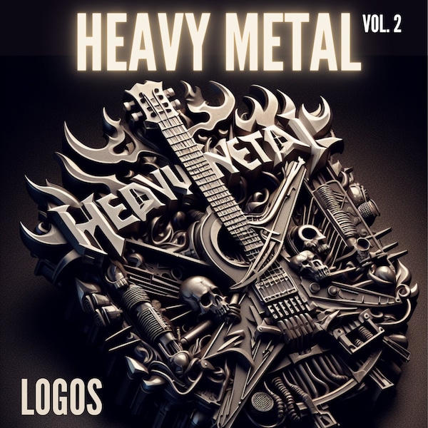 130+ Heavy Metal Logos | Rock Metal Band Designs | Heavy Metal Rock Band | JPG | Instant Download | Free Commercial Use