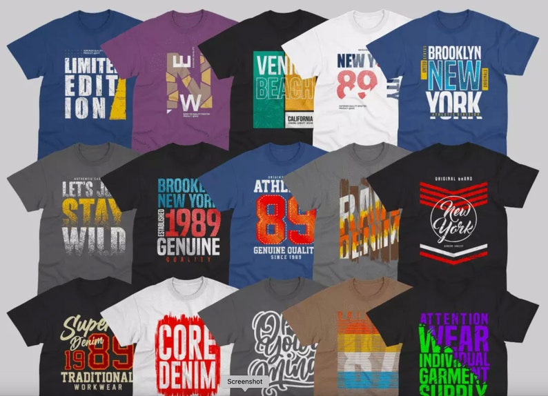 10,000 Typography Quotes T-Shirt Design Bundle, Print on Demand Shirt Designs, Typography tshirt Design Print, Digital Download zdjęcie 2