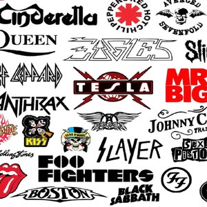 Más de 500 diseños de camisetas de Rock & Roll definitivos / Mega paquete SVG / Diseños de camisetas de bandas de rock metal / Banda de rock clásica / svg, png, dtf, jpg imagen 4