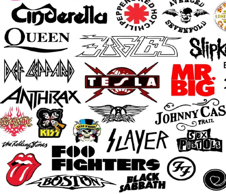 Más de 500 diseños de camisetas de Rock & Roll definitivos / Mega paquete SVG / Diseños de camisetas de bandas de rock metal / Banda de rock clásica / svg, png, dtf, jpg imagen 4
