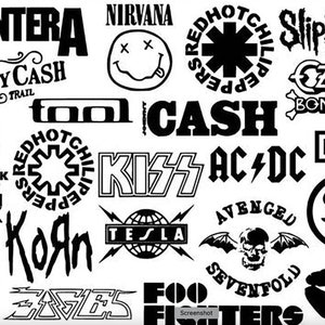Más de 500 diseños de camisetas de Rock & Roll definitivos / Mega paquete SVG / Diseños de camisetas de bandas de rock metal / Banda de rock clásica / svg, png, dtf, jpg imagen 3
