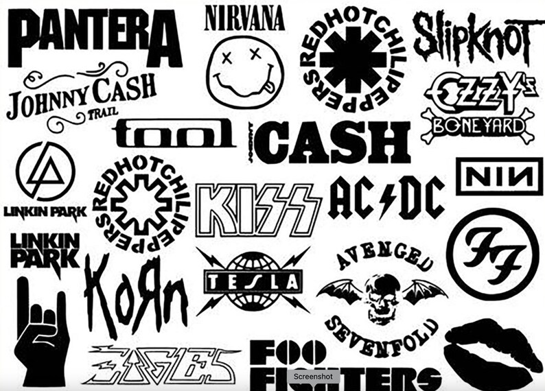 Más de 500 diseños de camisetas de Rock & Roll definitivos / Mega paquete SVG / Diseños de camisetas de bandas de rock metal / Banda de rock clásica / svg, png, dtf, jpg imagen 3