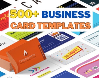 500+ Editable Templates | Professional Business Cards | Mega Bundle | High Quality | Customized Digital Design | 2023 Edition