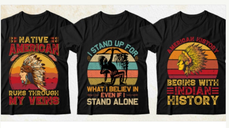 1,000 American Natives T-Shirt Designs Mega Bundle Diverse Culture Instant Download png svg eps jpg image 2