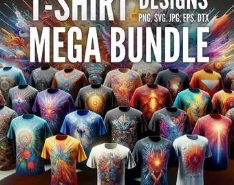 Ultimate Mega Pack | T-Shirt Digital SVG | High Resolution | Editable | Various Categories | Instant Downloads | 2023 Edition svg png ets