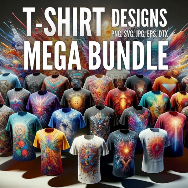 Ostateczny Mega Pakiet | Koszulka cyfrowa SVG | Wysoka rozdzielczość | Edytowalne | Różne kategorie | Natychmiastowe pobieranie | Wydanie 2023 SVG PNG i ET