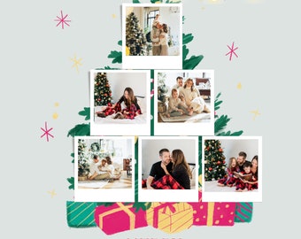 Christmas Card Template, Merry Christmas Cards Template, Photo Holiday Card Template, Christmas photo card download, holiday photo card