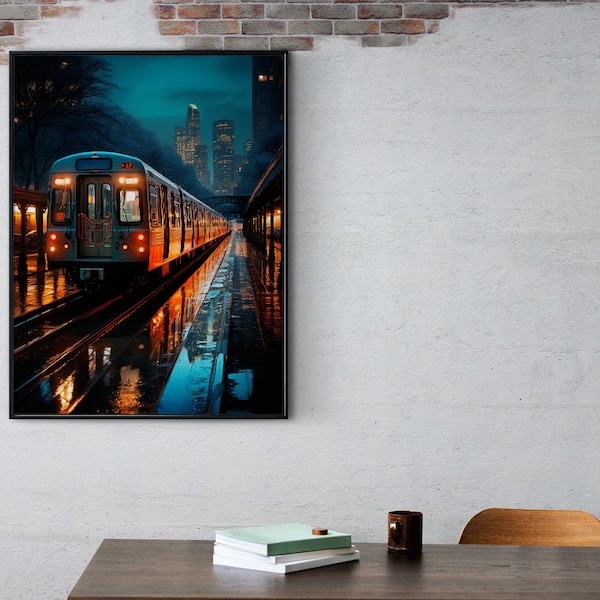 Digital Subway Art - Etsy