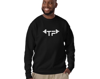 Tailliertes Fitness | Nur Logo | Unisex Premium Sweatshirt