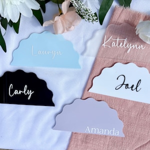 Marque-places personnalisés en acrylique, Marque-places personnalisés en acrylique, Marque-places de décoration de mariage de luxe, Marque-places pour mariage, Mariage élégant