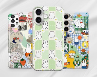 Miffy Phone Case, Kawaii Pastel Bunny Cover, Soft TPU
