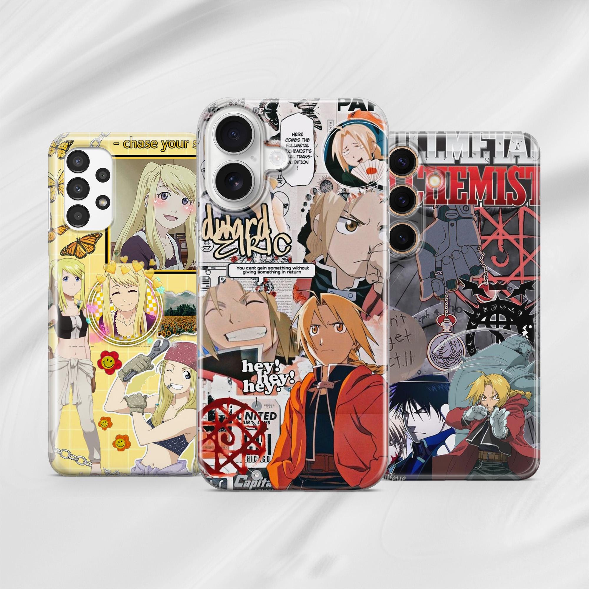 Aesthetic Fullmetal Alchemist Iphone Case Cute Phone Cases Black