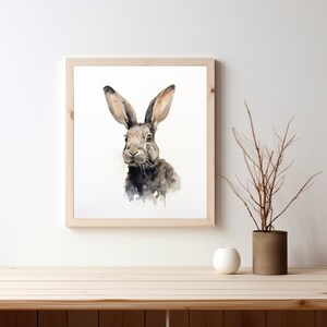 Water colour Rabbit Poster