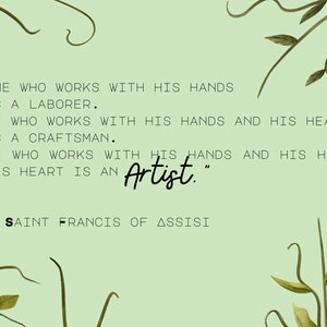 St. Francis of Assisi Quote - Art Poster - Art Quote - Digital Download
