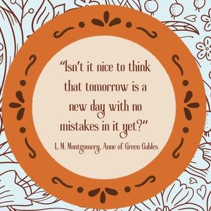LM Montgomery Quote - Anne of Green Gables - Book Quote - Digital Download