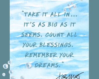 Jimmy Buffett Blessings Quote - Parrothead, Margaritaville, digital download