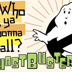Ghostbusters Pop Art, retro art printable, retro poster, ghost poster, 80's art, 80's poster