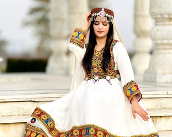 Afghani cultural frock with Afghani shalwar,dupata formal frock,Muslim dress,wedding dress,formal,party wear,charma,patchwork,loose pants