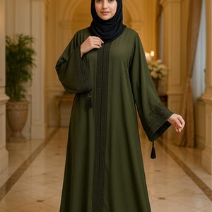 Everyday Abaya, Daily Wear Prayer Dress, Caftan, Muslim Women dress, kaftan, Modest Islamic Partywear, Jilbab, Frasha, Fancy Abaya, Khimer