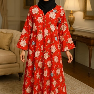 Daily wear abaya for women, school wear, Outdoor Muslim dress, Printed Khimer for women, Burkha, Everyday abaya for women, Modest abaya
