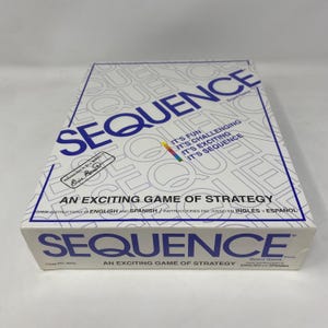 New Old Stock Vintage 1995 Sealed Sequence Board Game by Jax. Preowned but Never Used or Opened.