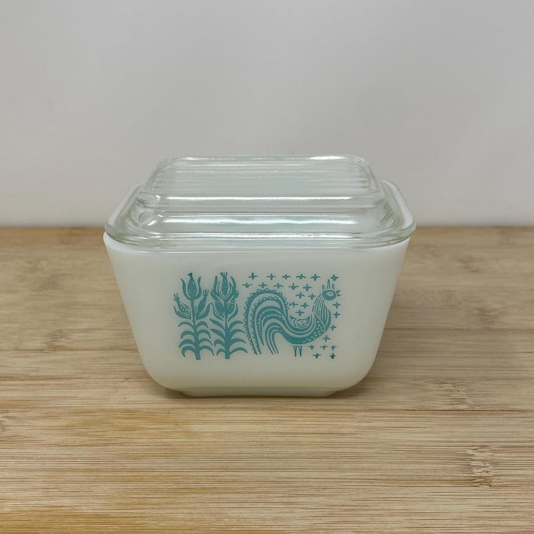 Vintage Pyrex Amish Butterprint Pattern Refrigerator Dish/lid #501. 1 1 ...