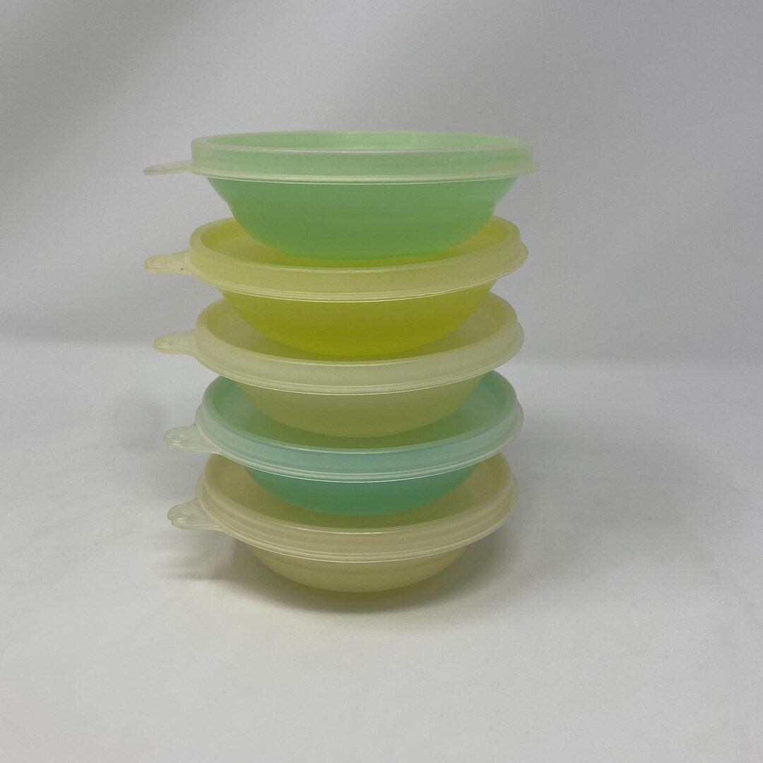 Vintage Tupperware Set of 5 Berry/sauce Bowls With Seals. #154 Bowls ...