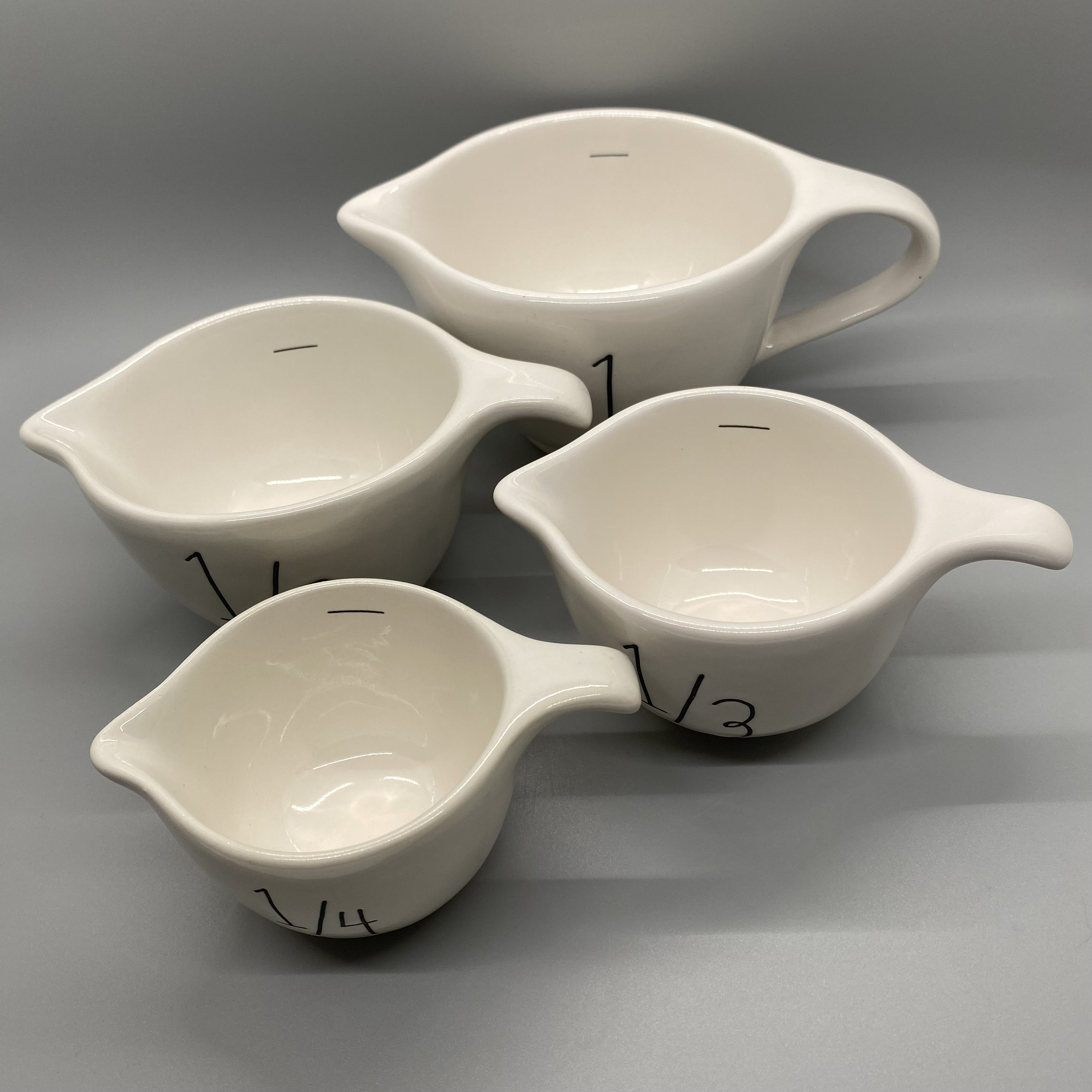 Teacup Ceramic Measuring Cups Rae Dunn Etsy