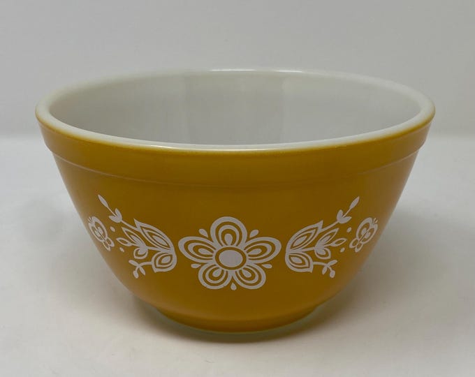 PYREX Original Butterfly Gold Pattern 1970s #401 Mixing Nesting Bowl. 1 ...