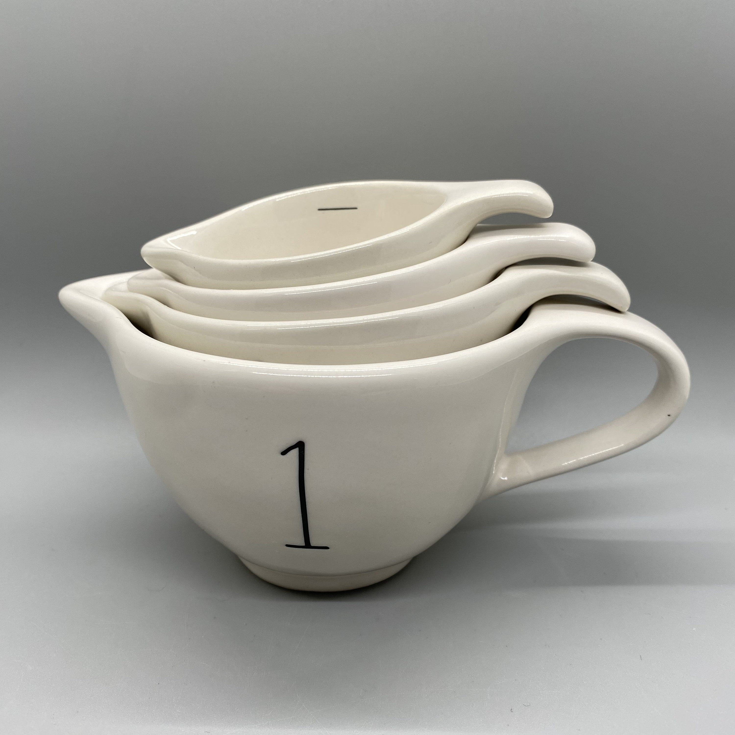 Teacup Ceramic Measuring Cups Rae Dunn Etsy
