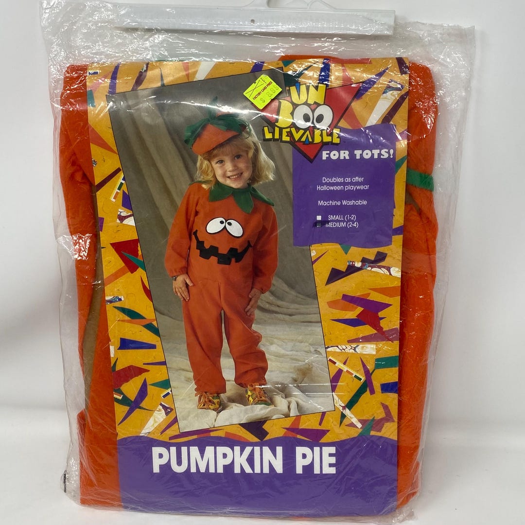 Vintage 1991 Pumpkin Toddler Halloween “pumpkin Pie