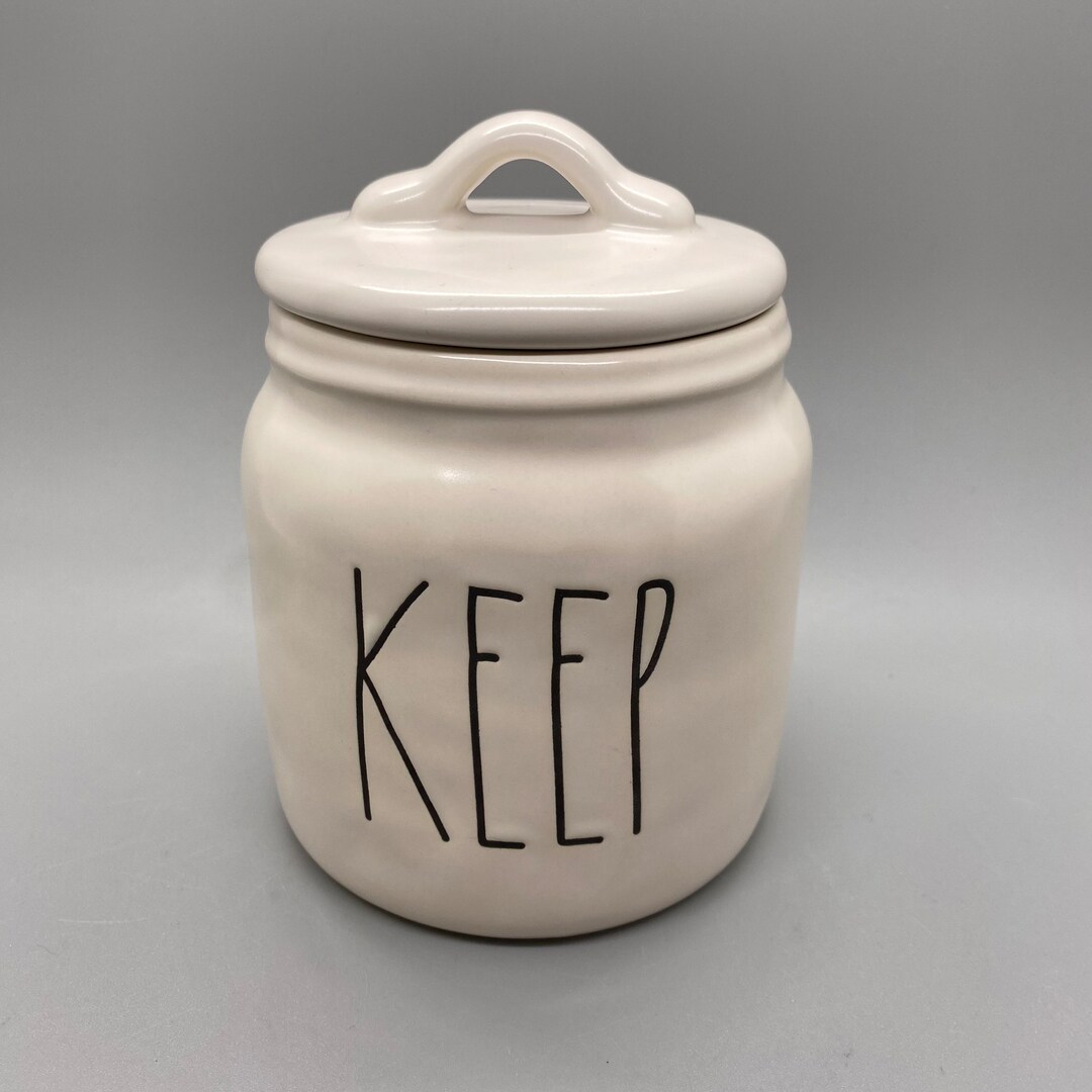 Ceramic Baby Canister keep by Rae Dunn Magenta. New and Never Used