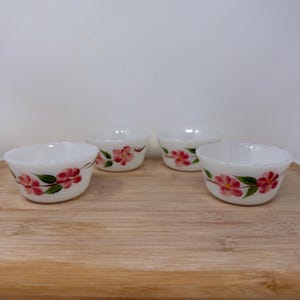 Fire King Pink Bowls - Etsy