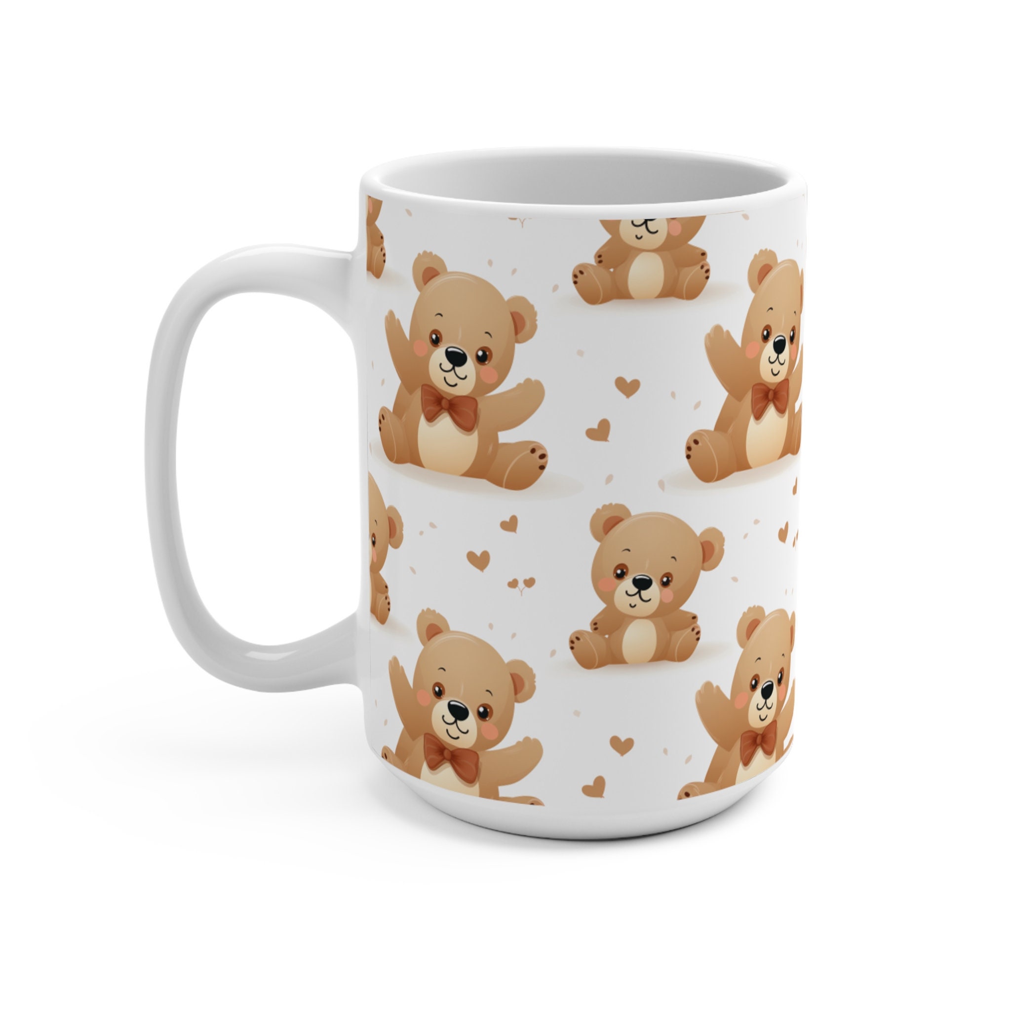 Cute Bear funny mug, white, 325 ml / 11 oz Coffee mug, tea mug for kid –  PepMelon