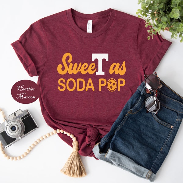 Sweet As Soda Pop Tennessee Shirt, Tennessee Football Tee, Football Shirt