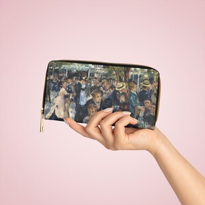 Slim and Stylish Wallet Inspired by Renoir&#39;s Bal du moulin de la Galette - Perfect Gift for Art Lovers