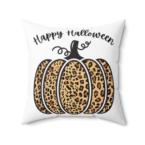 Halloween Pillow - Wild and Wonderful Animal Print Pumpkin