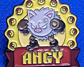 Pokemon "Primeape Angy!" 1 Inch Soft Enamel Pin