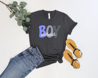 Mama Shirt Bella Canvas Mom Shirt Mommy Shirt Mama T-Shirt Cute Mom Shirt Mother's Day Gift Mom Life Shirt Boy Mom Shirt