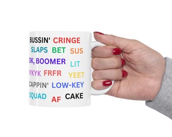 TikTok Slang Mug Funny Gift Mug Coffee Mug Youth Sayings Slang Mug