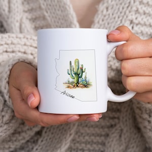 Arizona Mug Cute Arizona Gift Arizona Mugs Arizona Coffee State Mug Arizona Gifts AZ Mug AZ Gift Arizona Cup