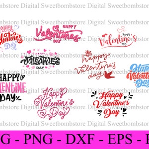 Valentines SVG Bundle, Valentine&#39;s Day Designs, Valentine Shirts svg, Cute Valentine svg, Valentine&#39;s Day svg, Cut Files Cricut, Silhouette