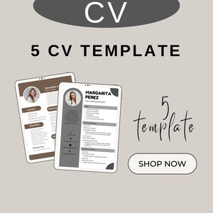Stand Out in Style - Professional Resume Template Bundle with 5 Unique Design Styles&quot;