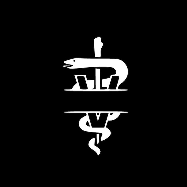 Customized Veterinary Caduceus Symbol