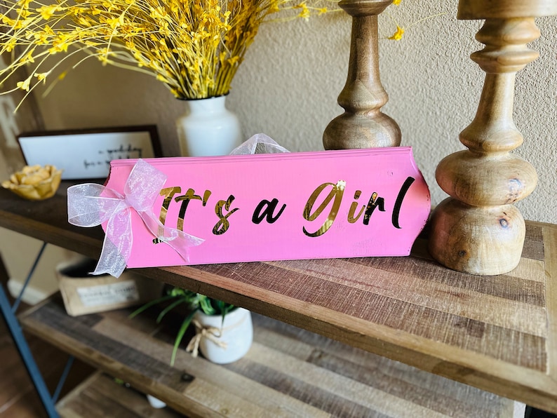 Baby Girl Sign Etsy